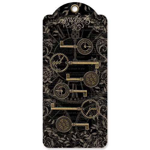 Graphic 45 - Staples - Metal Clock Keys
