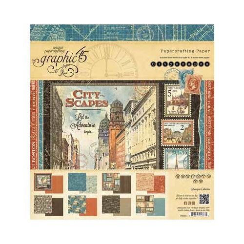 **Graphic 45 - Cityscapes - 8x8 Paper Pad