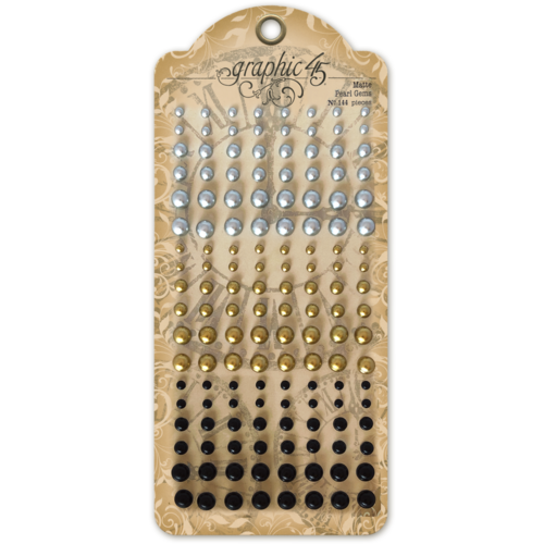 Graphic 45 - Staples - Matte Pearl Gems