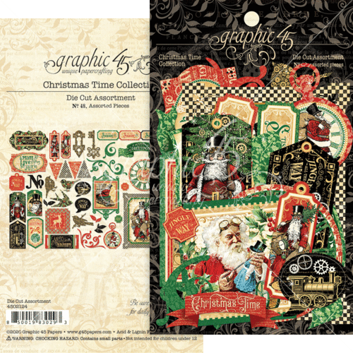 **Graphic 45 - Christmas Time - Die Cut Assortment