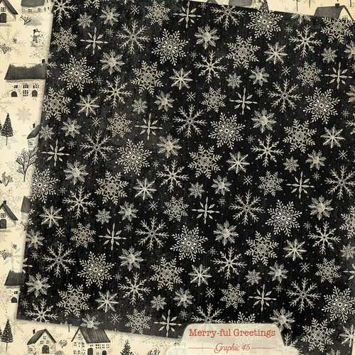 Graphic 45 - Merry-ful Greetings - Winter Snowflakes