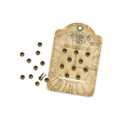 Graphic 45 - Staples - Metal Brads