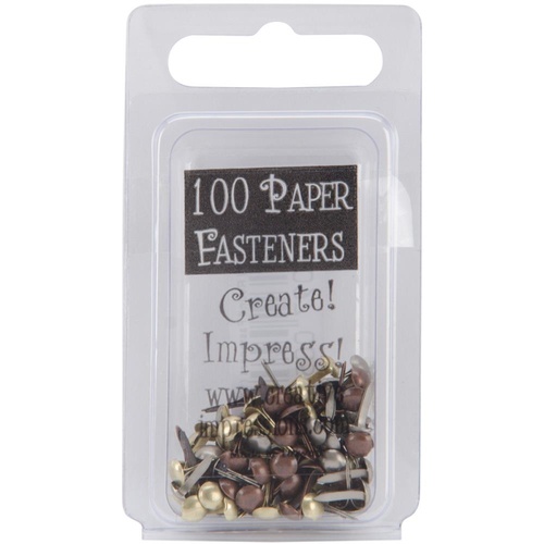 Creative Impressions - Antique Mini Round Fasteners (100)