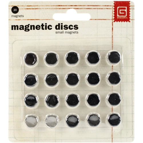 Basic Grey - Magnetic Discs - Small 20/Pkg