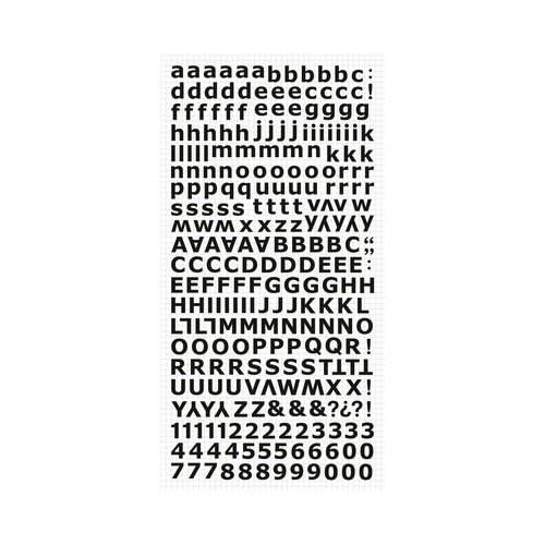 Alpha Stickers - Ebony