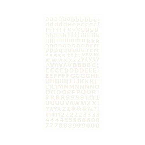 Alpha Stickers - Ivory