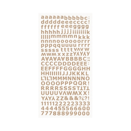 Alpha Stickers - Natural