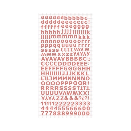Alpha Stickers - Coral