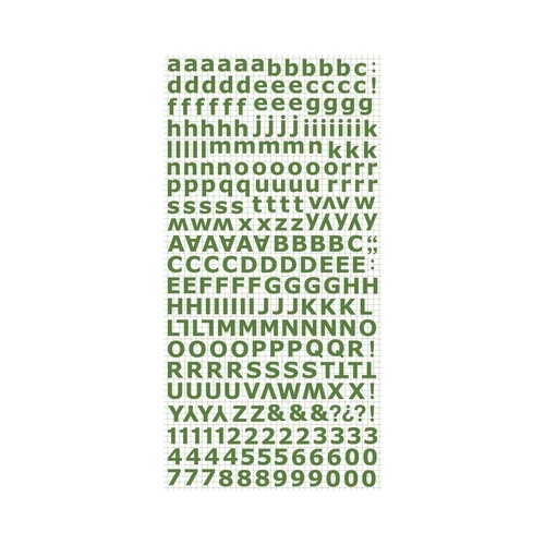 Alpha Stickers - Green
