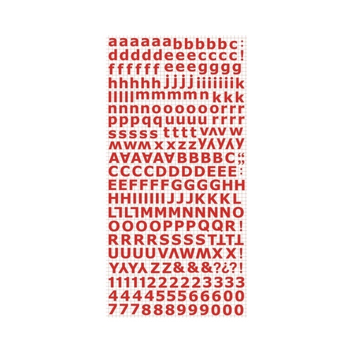 Alpha Stickers - Red