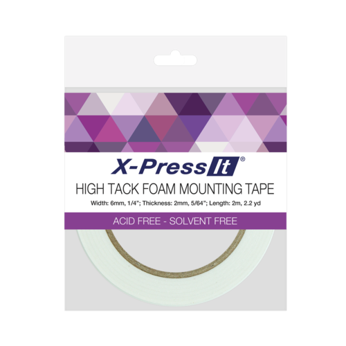 X-press It High Tack Foam Mounting Tape - 6mmx2m