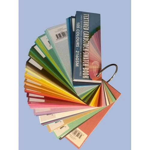 Ultimate Crafts - Textured Cardstock Swatch Book- 105 Colours