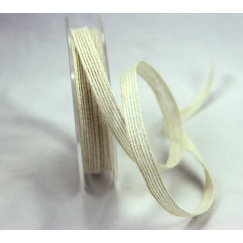 9mm Jute Ribbon - Ivory