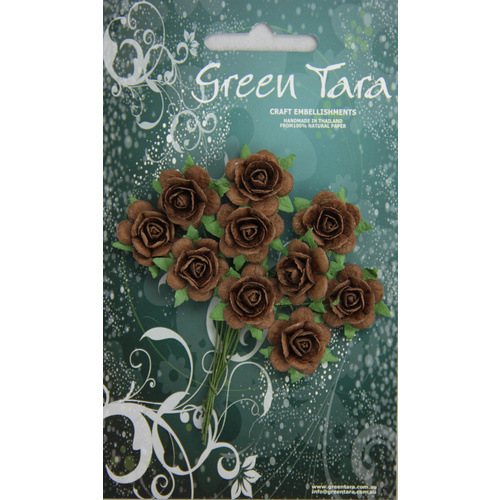 Green Tara - 2cm Roses - Brown