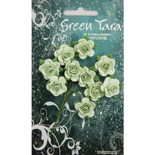 2cm Roses - Mint