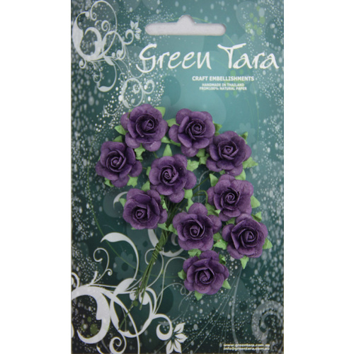 Green Tara - 2cm Roses - Purple