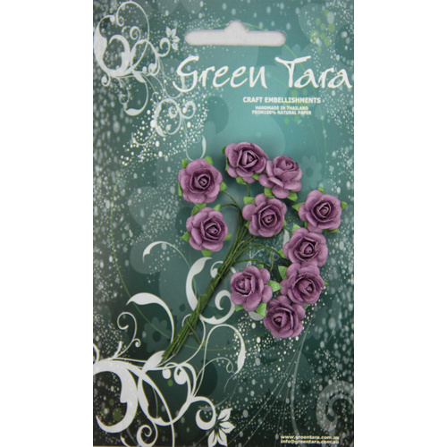 1.5cm Roses - Lavender