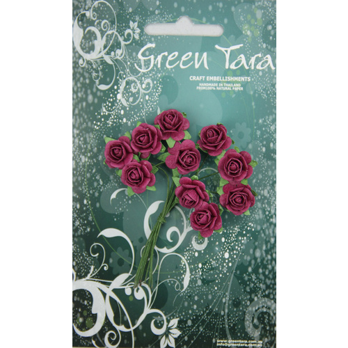 Green Tara - 1.5cm Roses - Fuschai