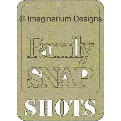 Imaginarium - Family Snap Shots in Photo Frame - Chipboard