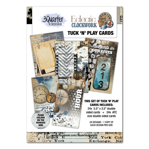 3Quarter Designs - Eclectic Clockwork - Tuck n Play Cards