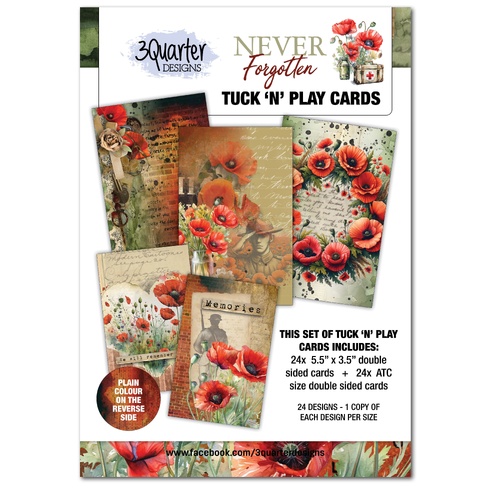 3Quarter Designs - Never Forgotten - Tuck n Play Cards