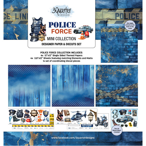 3Quarter Designs - Police Force - Mini 12x12 Collection