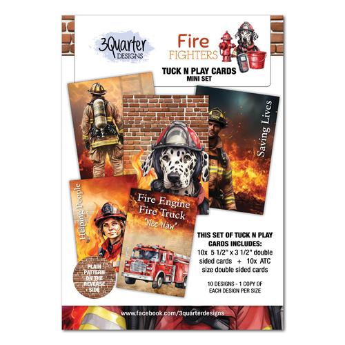 3Quarter Designs - Fire Fighters - Mini Tuck n Plays