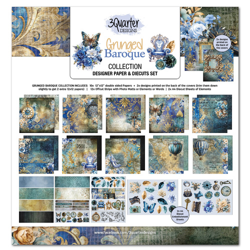 3Quarter Designs - Grunged Baroque - 12x12 Collection