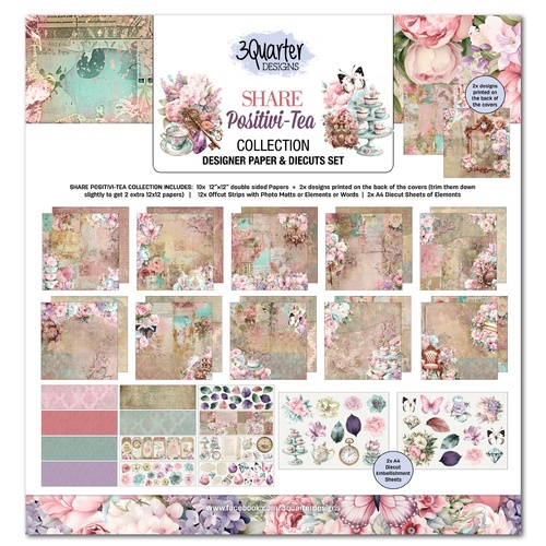 3Quarter Designs - Share Positivi-Tea - 12x12 Collection