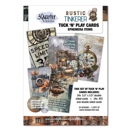 3Quarter Designs - Rustic Tinkerer - Tuck n Play Cards