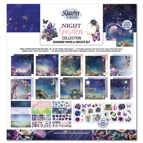 3Quarter Designs - Night Garden - 12x12 Collection