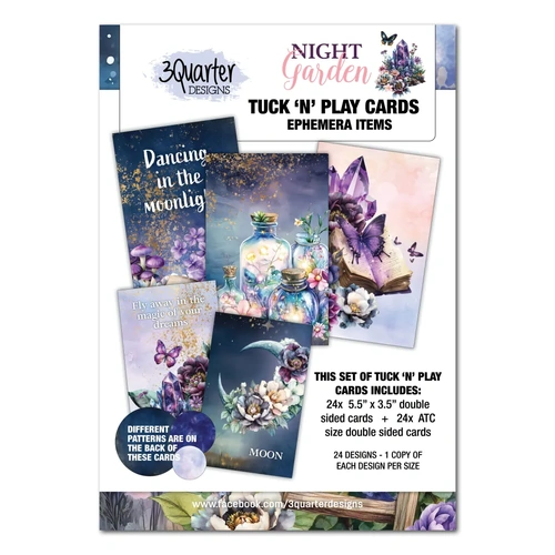 3Quarter Designs - Night Garden - Tuck n Play Cards