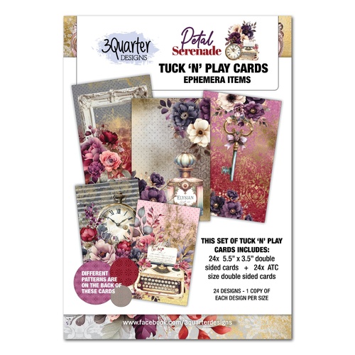 3Quarter Designs - Petal Serenade - Tuck n Play Cards