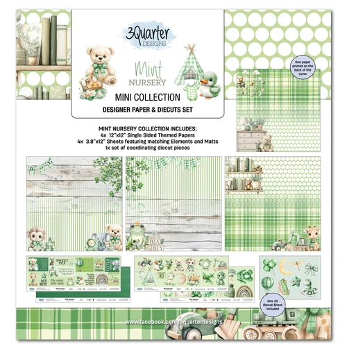 3Quarter Designs - Mint Nursery - Mini 12x12 Collection
