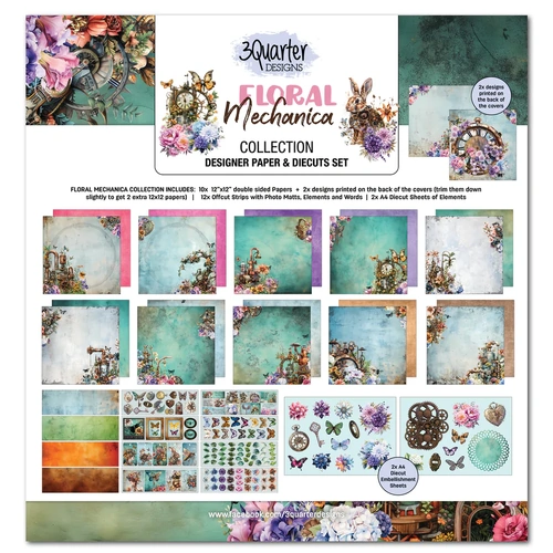 3Quarter Designs - Floral Mechanica - 12x12 Collection