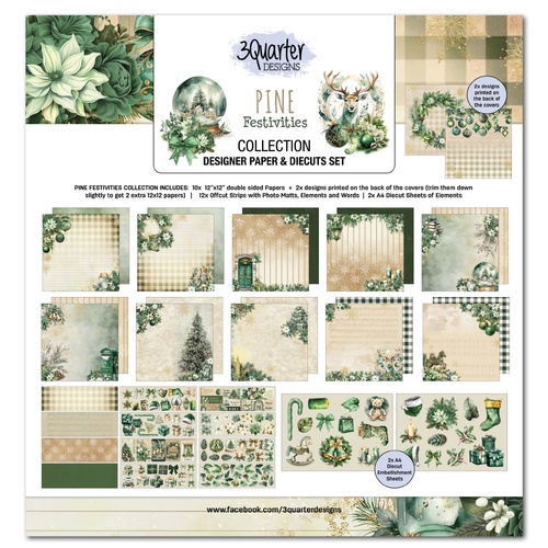 3Quarter Designs - Pine Festivities - 12x12 Collection