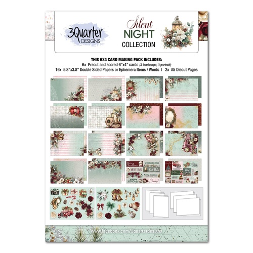 3Quarter Designs - Silent Night - 6x4 Card Pack