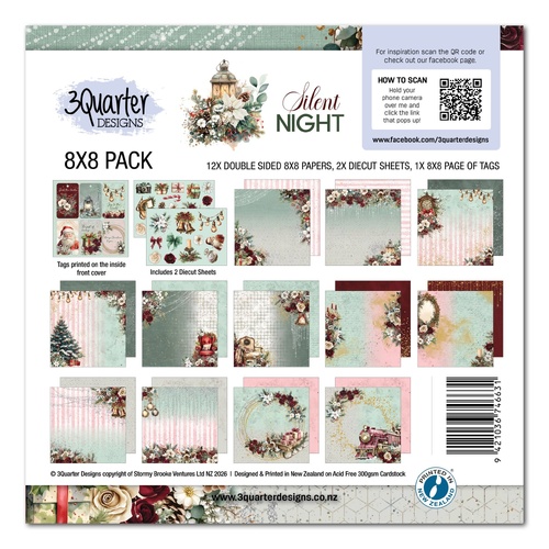 3Quarter Designs - Silent Night - 8x8 Pack