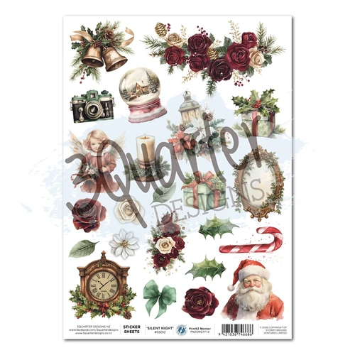 3Quarter Designs - Silent Night - Sticker Sheet