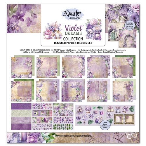 3Quarter Designs - Violet Dreams - 12x12 Collection