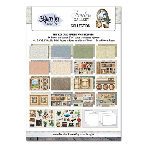 3Quarter Designs - Timeless Gallery - 6x4 Card Pack