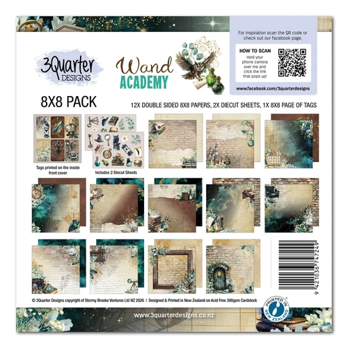 3Quarter Designs - Wand Academy - 8x8 Pack