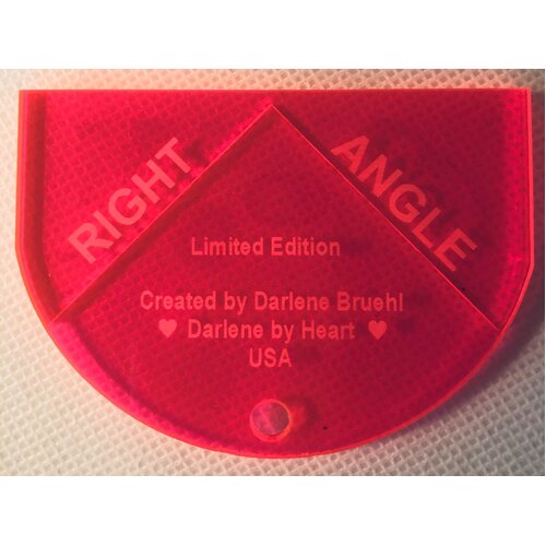 DarlenebyHeart - Right Angle - Corner trimming guide - Pink Limited Edition