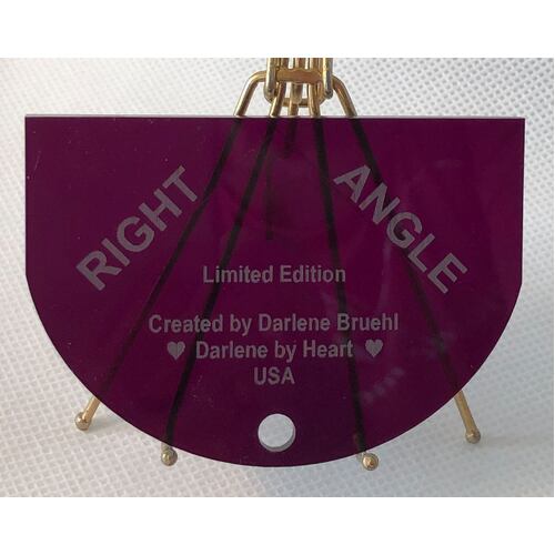 DarlenebyHeart - Right Angle - Corner trimming guide - Purple Limited Edition
