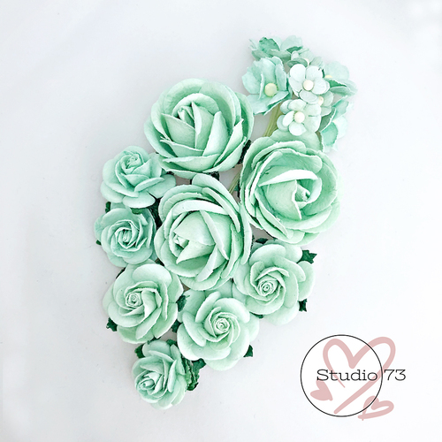 Studio 73 - Mixed Blossoms - Pale Green