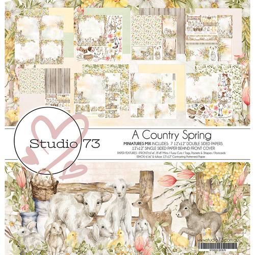 Studio 73 - A Country Spring - 12x12 Miniatures Mix