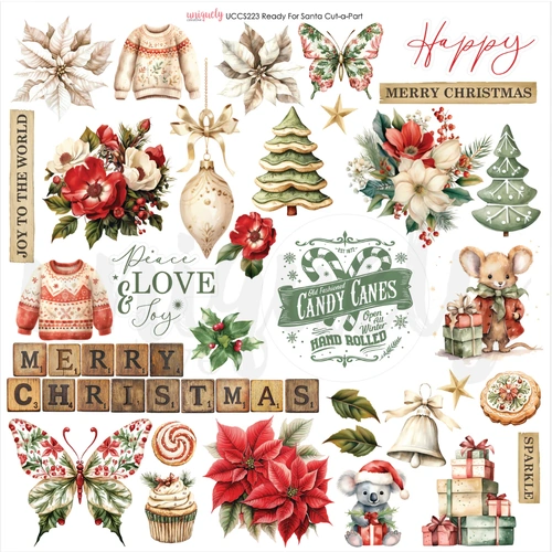 Uniquely Creative - Home for Christmas - Ready for Santa Cut-a-Part Sheet