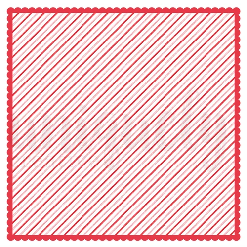 Uniquely Creative - Home for Christmas - Candy Stripe Background Cut-a-Part Sheet