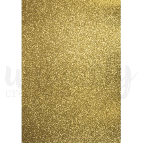 Uniquely Creative - A4 Glitter Cardstock - Gold