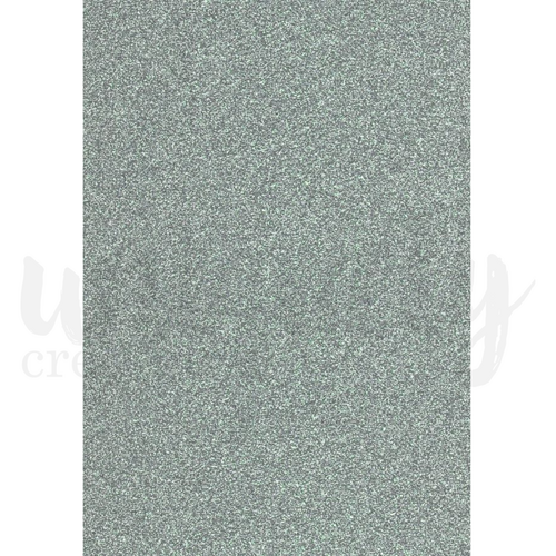 Uniquely Creative - A4 Glitter Cardstock - Silver